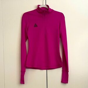 NIKE ACG Thermal Pink Quarter Zipper Athletic Top